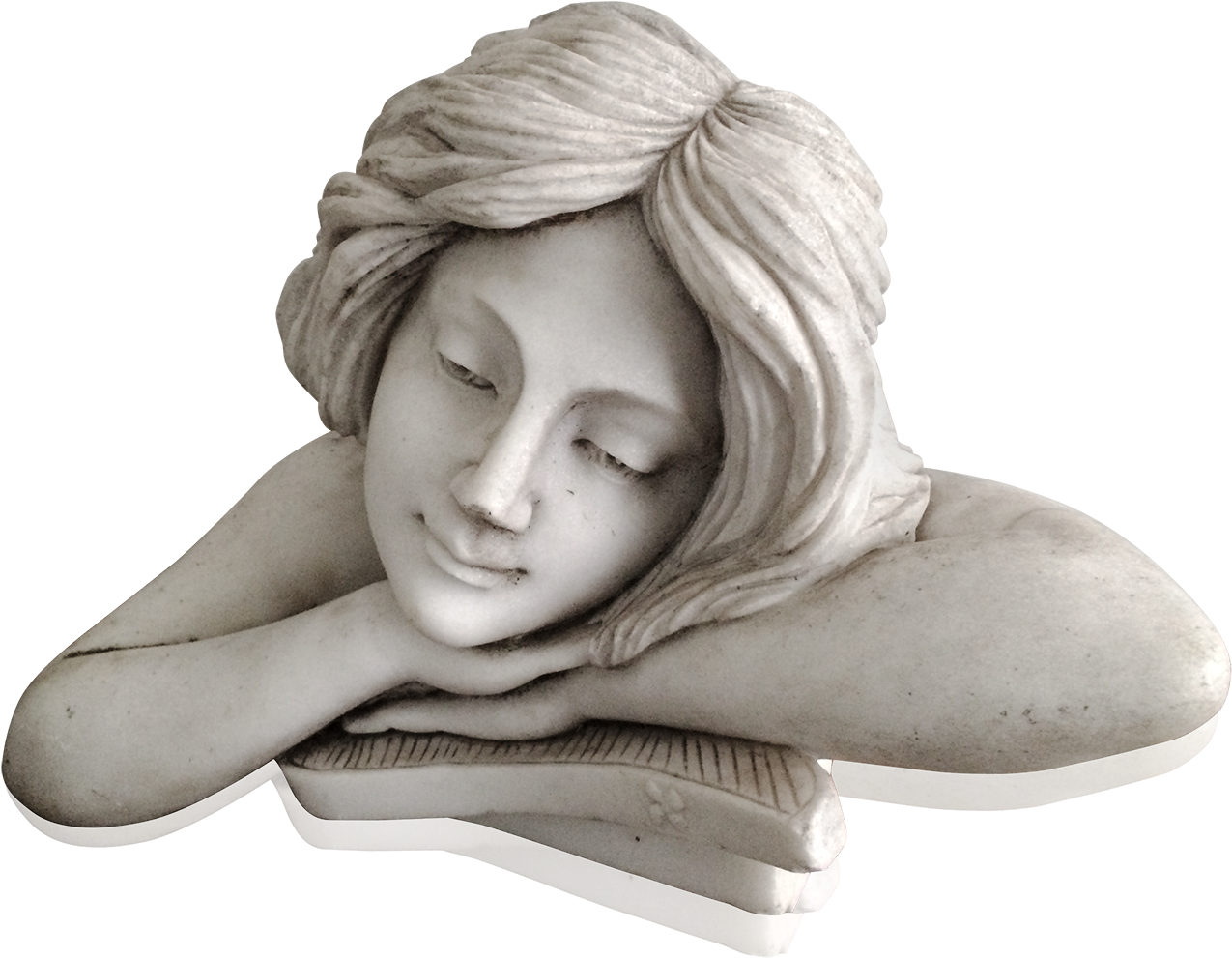 Italian School Art Nouveau Marble Sculpture Of Beautiful - Bust Clipart (1400x1400), Png Download
