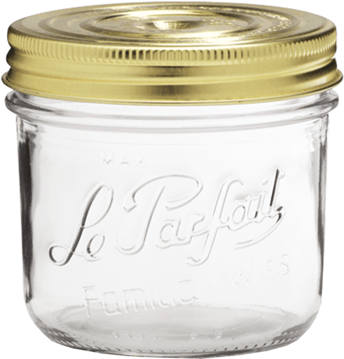 Le Parfait Screw Top Preserving Jar 350gm - Le Parfait Syltetøyglass Clipart (600x600), Png Download