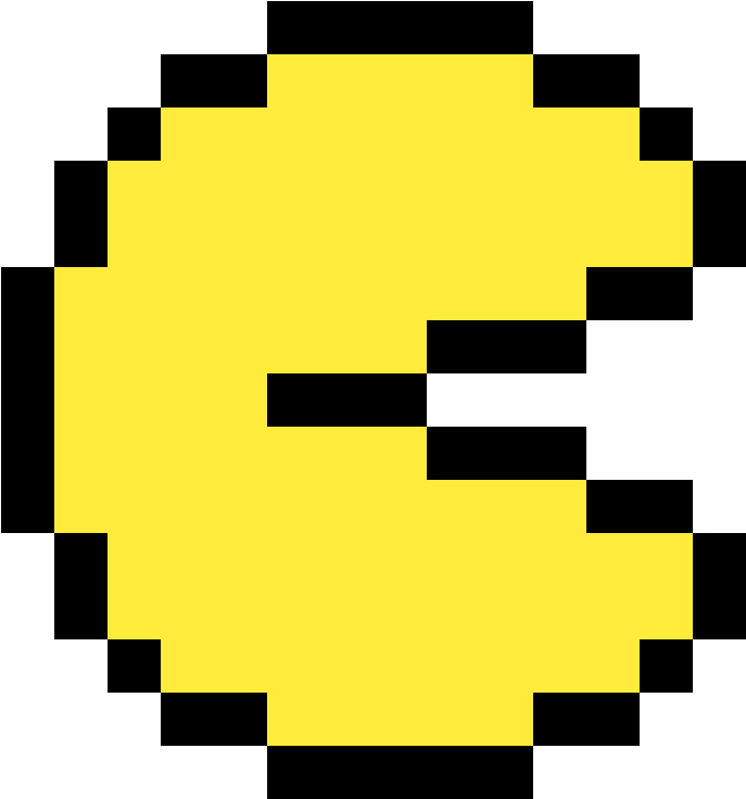 Pacman - Pixel Art Of Pacman Clipart (1200x1200), Png Download