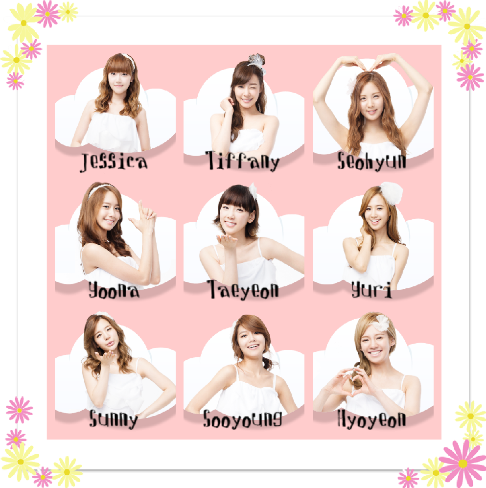 Snsd Girls Generation Hyoyeon Yuri Tiffany Yoona Pictures, - Collage Clipart (993x997), Png Download