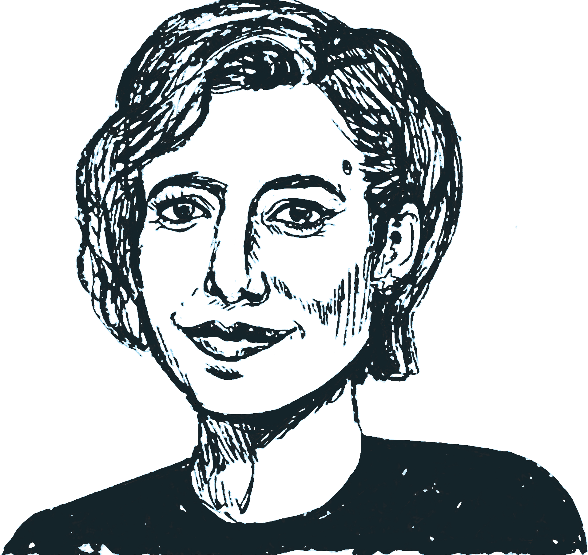 Greta Gerwig - Sketch Clipart (1912x1805), Png Download