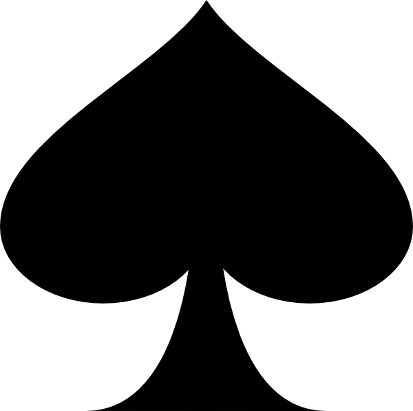 Carte De Pica 2 Clip Art - Spade Clipart - Png Download (600x597), Png Download