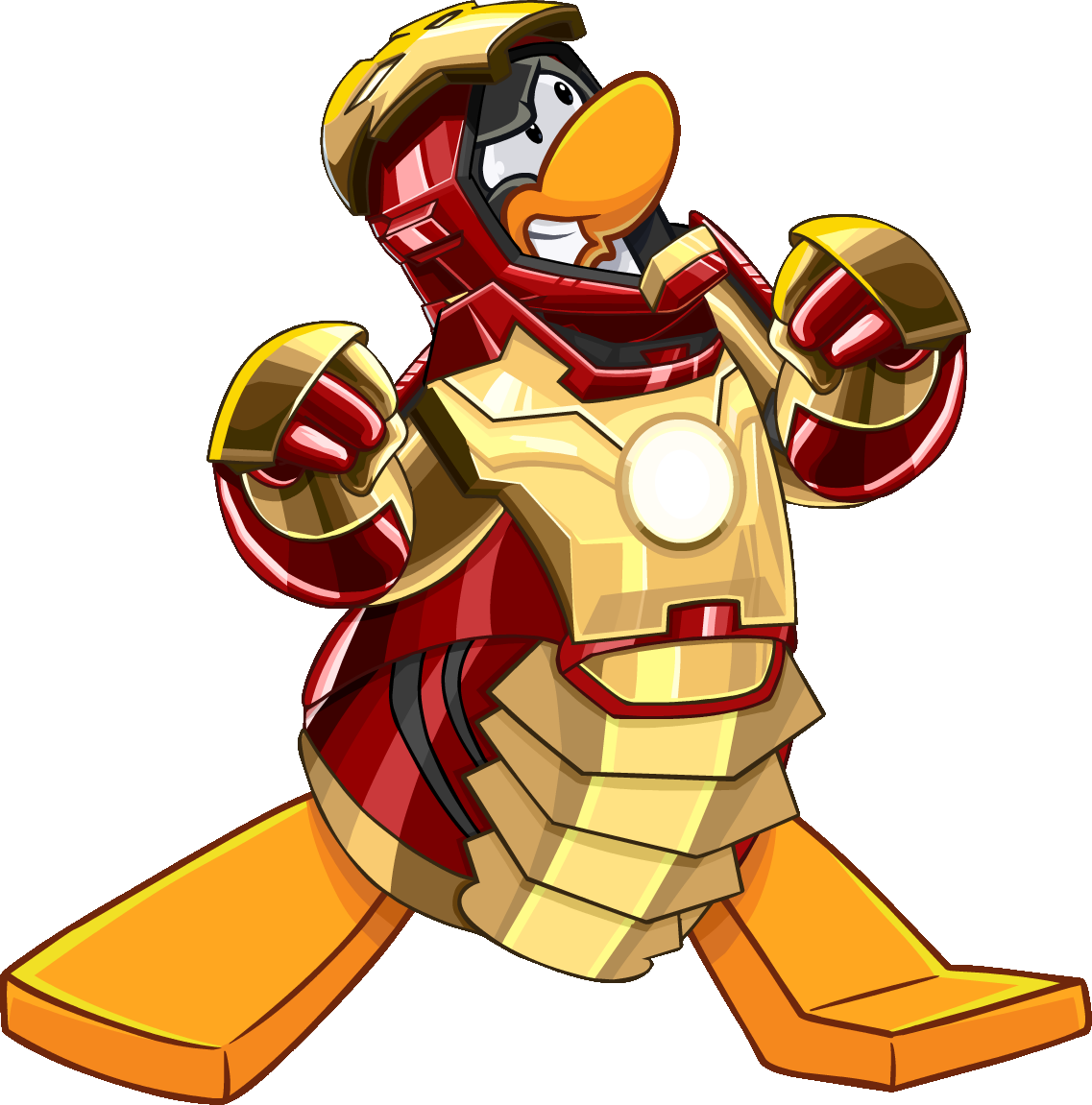 Iron Man Clipart Disney Xd - Iron Man Club Penguin - Png Download (1137x1151), Png Download