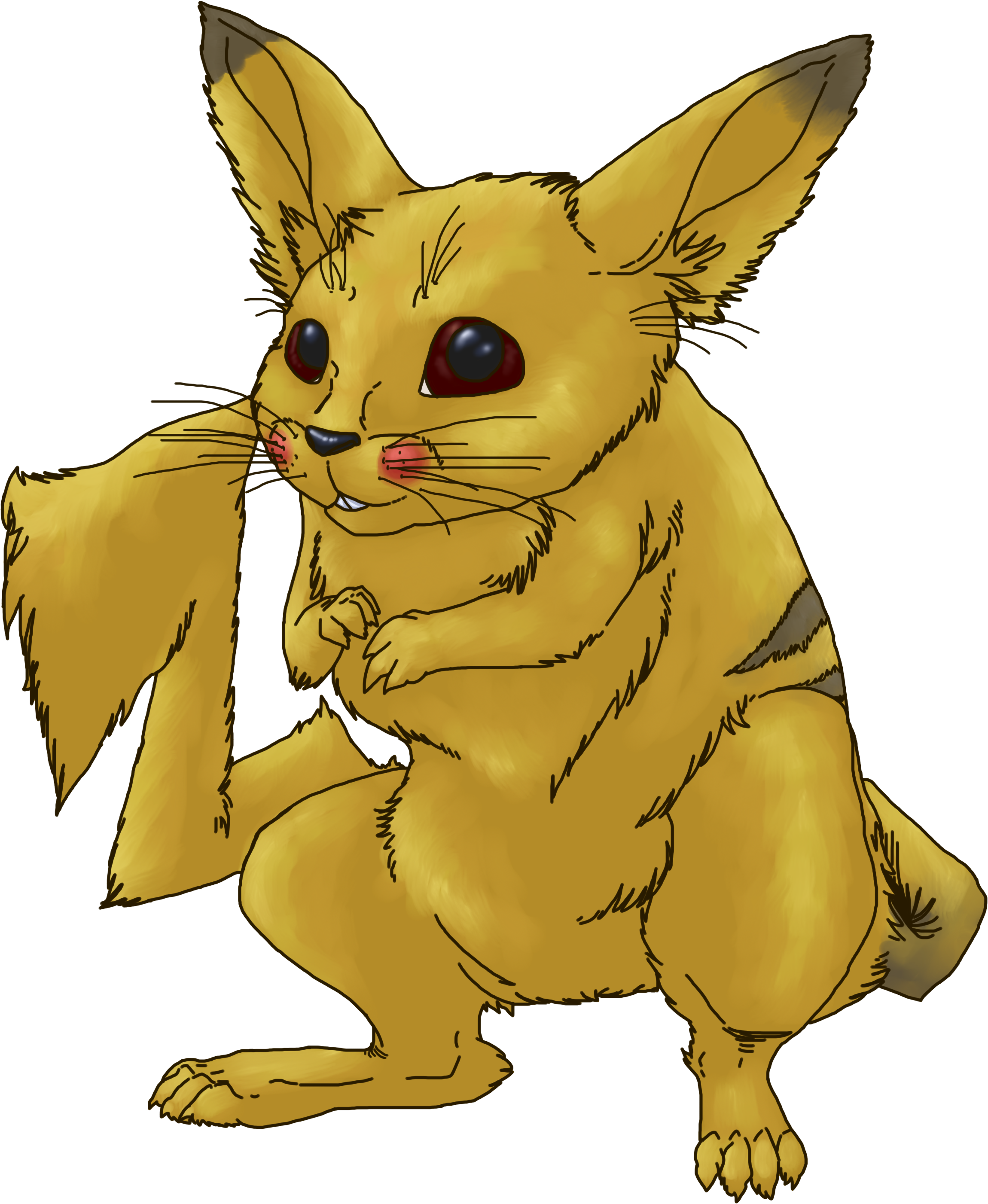Pika Pi - Cartoon Clipart (2500x3000), Png Download