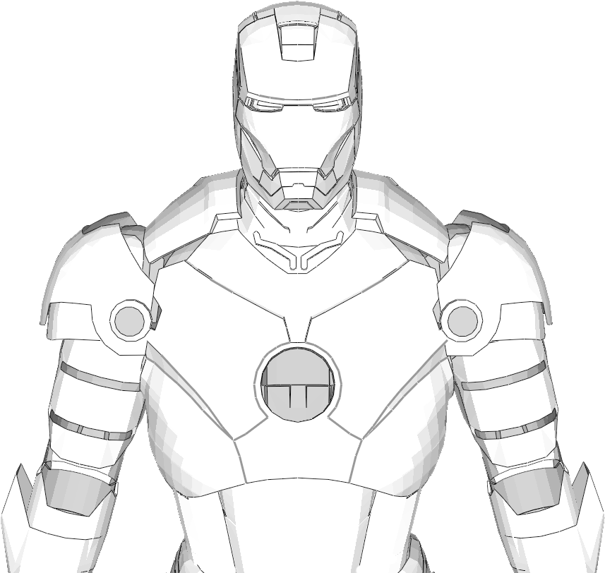 Iron Man Mark 3 Armor Costume Foam Pepakura File Templates - Iron Man Mark 5 Templates Clipart (903x819), Png Download