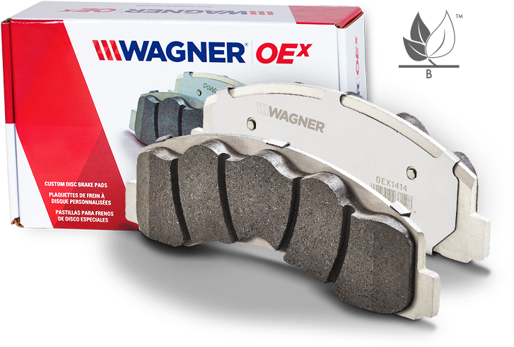 Product Front View Of Oex Brake Pads By Wagner - Bagnetified Clipart (730x580), Png Download