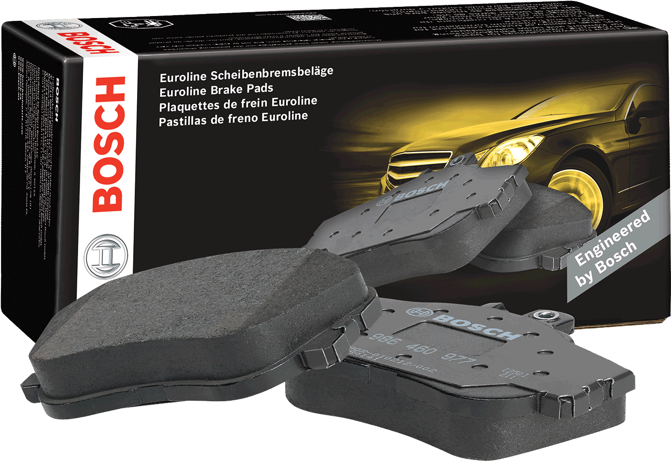 Euroline Disc Brake Pads - Bosch Car Service Clipart (1400x1400), Png Download