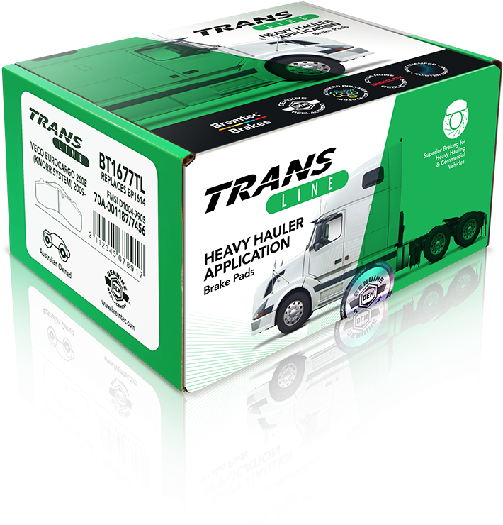 Trans-line® Brake Pads Commercial Brake Pads Extra Clipart (840x809), Png Download