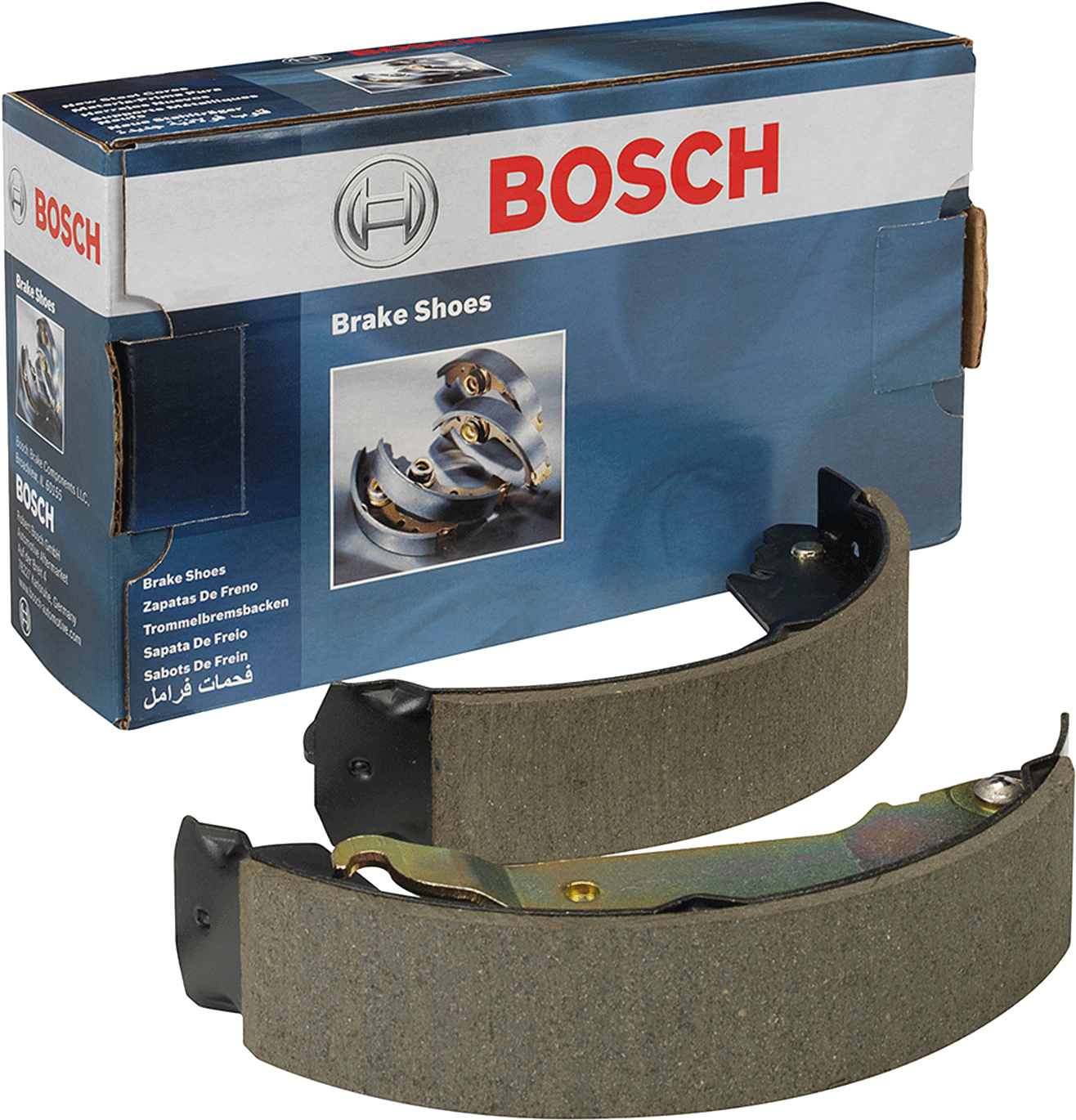 Blue Brake Shoes - Bosch Brake Shoes Clipart (1400x1400), Png Download