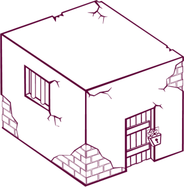 Prison Graphic - Draw A Prison Cell Clipart (600x612), Png Download