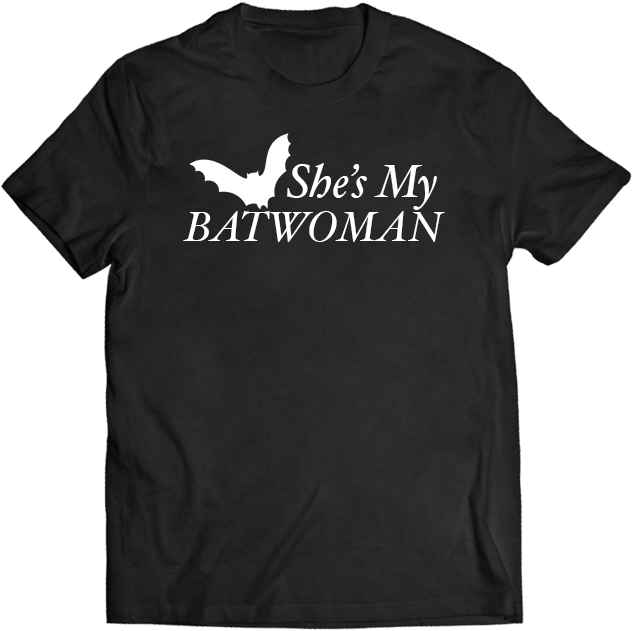 She's My Batwoman - Austin Roger T Shirt Jeopardy Clipart (676x676), Png Download