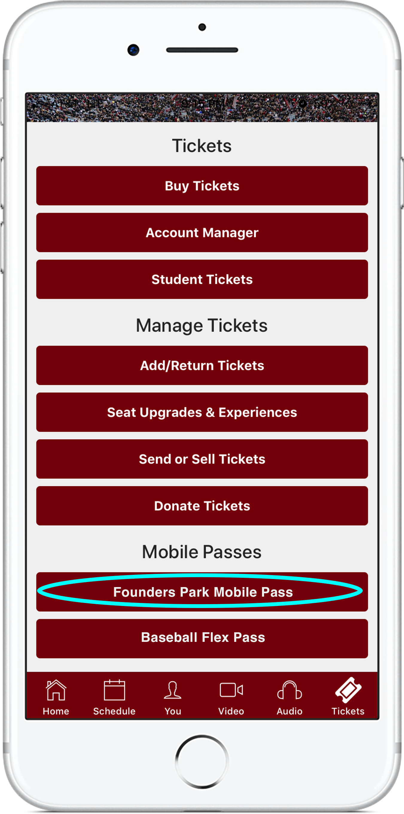 In The South Carolina Gamecocks App, Tap Tickets In - Smartphone Clipart (1622x2844), Png Download
