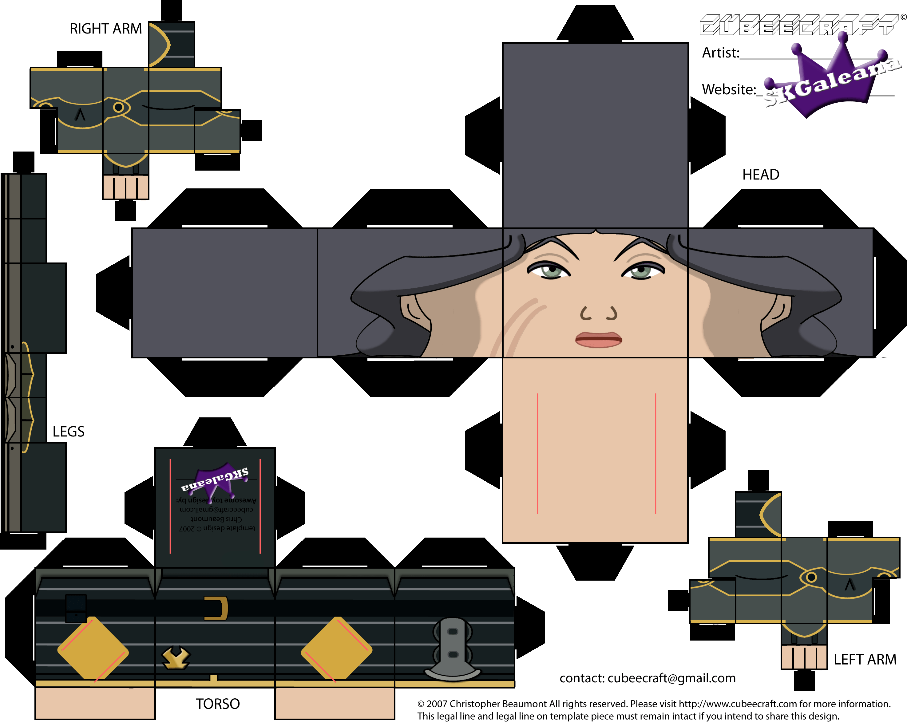 To - John Lennon Cubeecraft Clipart (2979x2354), Png Download