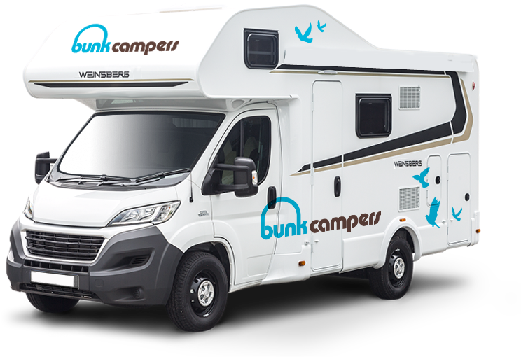Bunk Campers - Camper Van 4 Person Clipart (805x544), Png Download