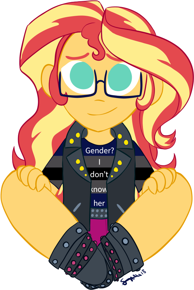 It's A Sunset Shimmer - Cartoon Clipart (756x1037), Png Download
