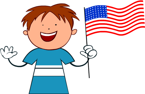 Clipart Memorial Day Flag - Cartoon - Png Download (600x630), Png Download