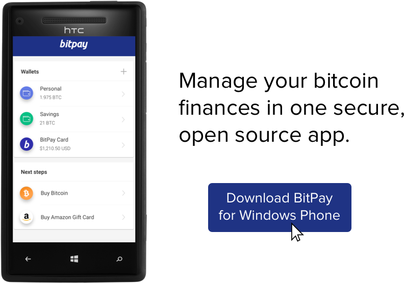 We're Excited To Continue To Develop For The Windows - Bitpay Personal Wallet Clipart (910x597), Png Download