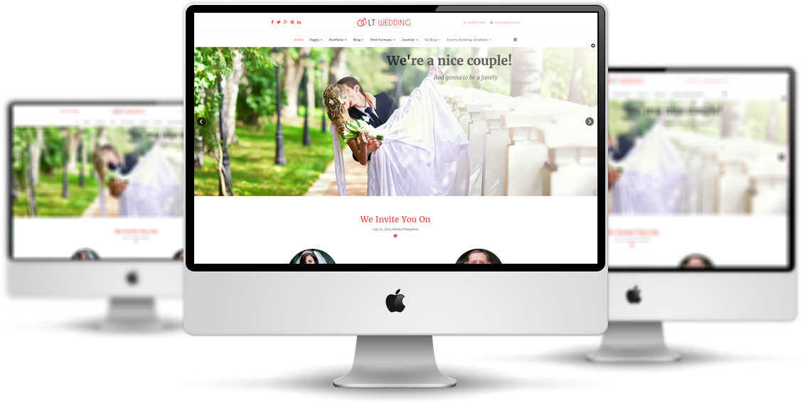 Lt Wedding Mockup Joomla Quickstart Template Free Clipart Large 