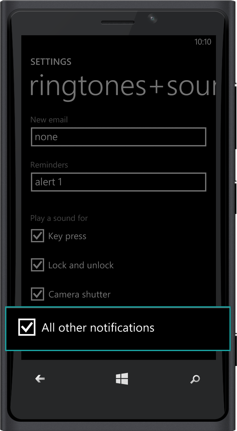 Windows Phone - Windows Phone 10 Настройка Звука Clipart (1161x1858), Png Download
