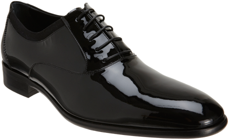 Salvatore Ferragamo Aiden Balmoral - Black Colour Formal Shoes Clipart (450x750), Png Download