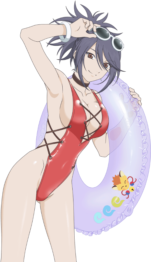 Sheena's 5☆ And 6☆ Images From The Swimsuit Gacha - Tales Of Symphonia Sheena Swimsuit Clipart (740x1038), Png Download
