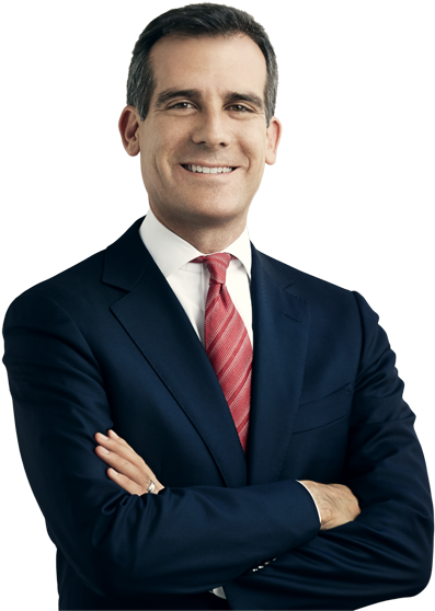 La Mayor Eric Garcetti's Volunteer Corps - Los Angeles Eric Garcetti Clipart (500x623), Png Download
