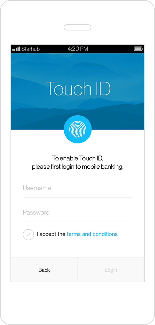Standard Chartered Touch Login Service -enable Id - Standard Chartered Mobile Banking Gif Clipart (504x1056), Png Download