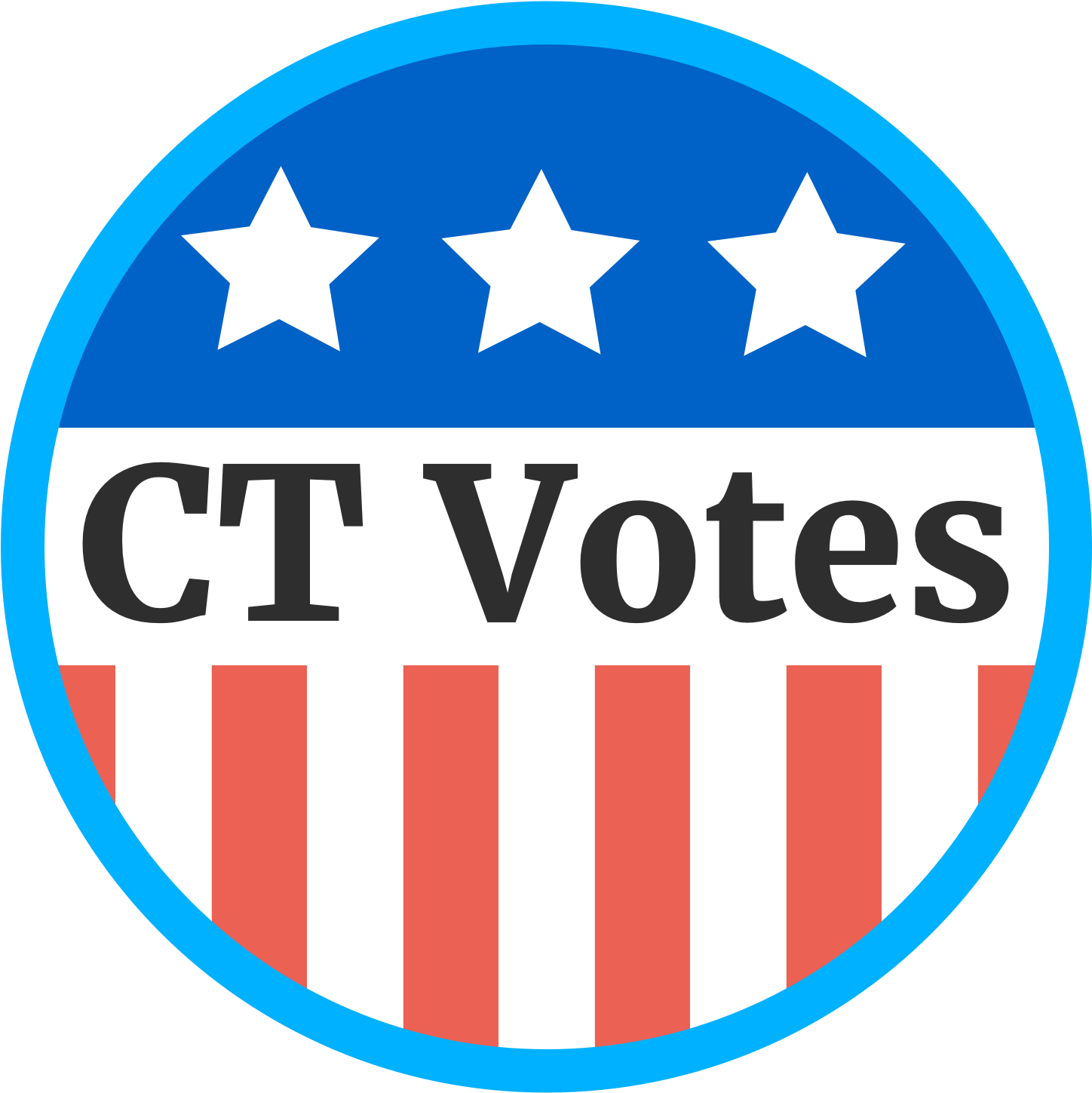 Connecticut I Voted Sticker 2018 Clipart (1500x1500), Png Download