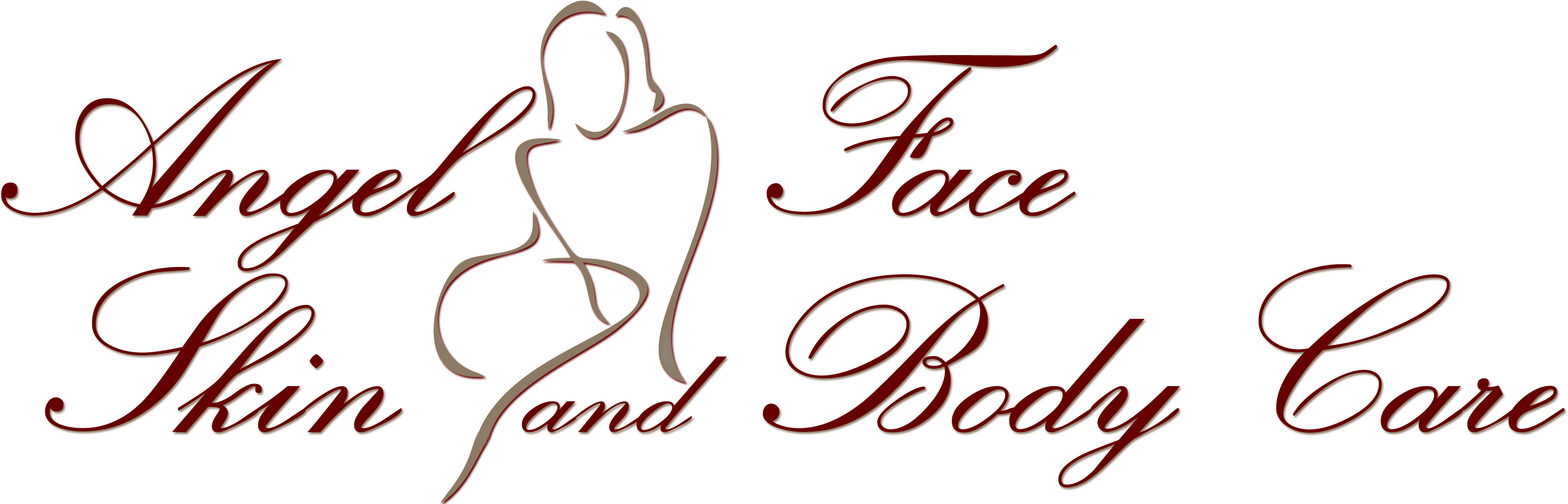 Angel Face Skin And Body Care - Calligraphy Clipart (3600x1124), Png Download