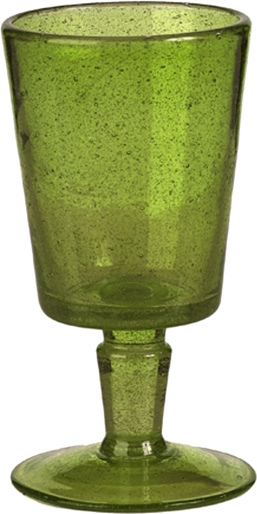 Wine Glass Bubble Green - Champagne Stemware Clipart (500x1000), Png Download