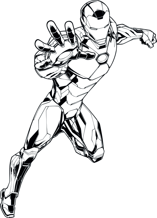 Iron Man Clipart (546x760), Png Download