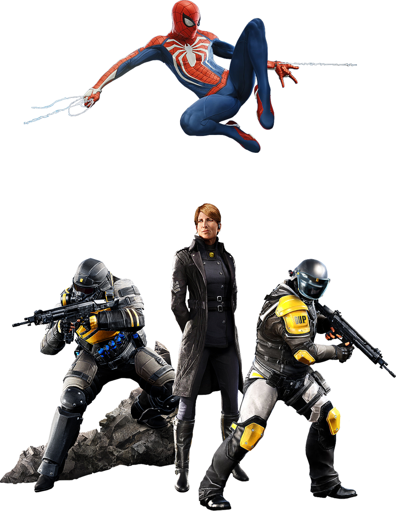 No Caption Provided - Spider Man Ps4 Guns Clipart (800x1033), Png Download