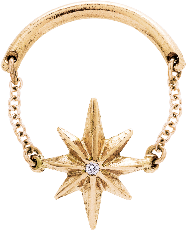 Northstarringrosegold Northstarringgold - Body Jewelry Clipart (1024x1024), Png Download