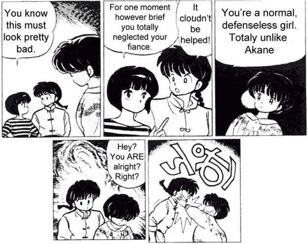 Picture - Ranma 1 2 Manga Nabiki Clipart (634x496), Png Download