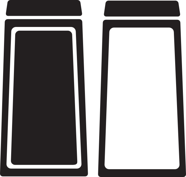 Salt Silhouette Png Clipart (600x571), Png Download