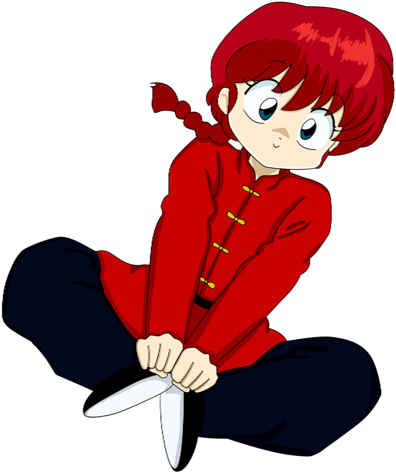 Ranma Chan Colored - Ranma 1 2 Png Clipart (801x998), Png Download