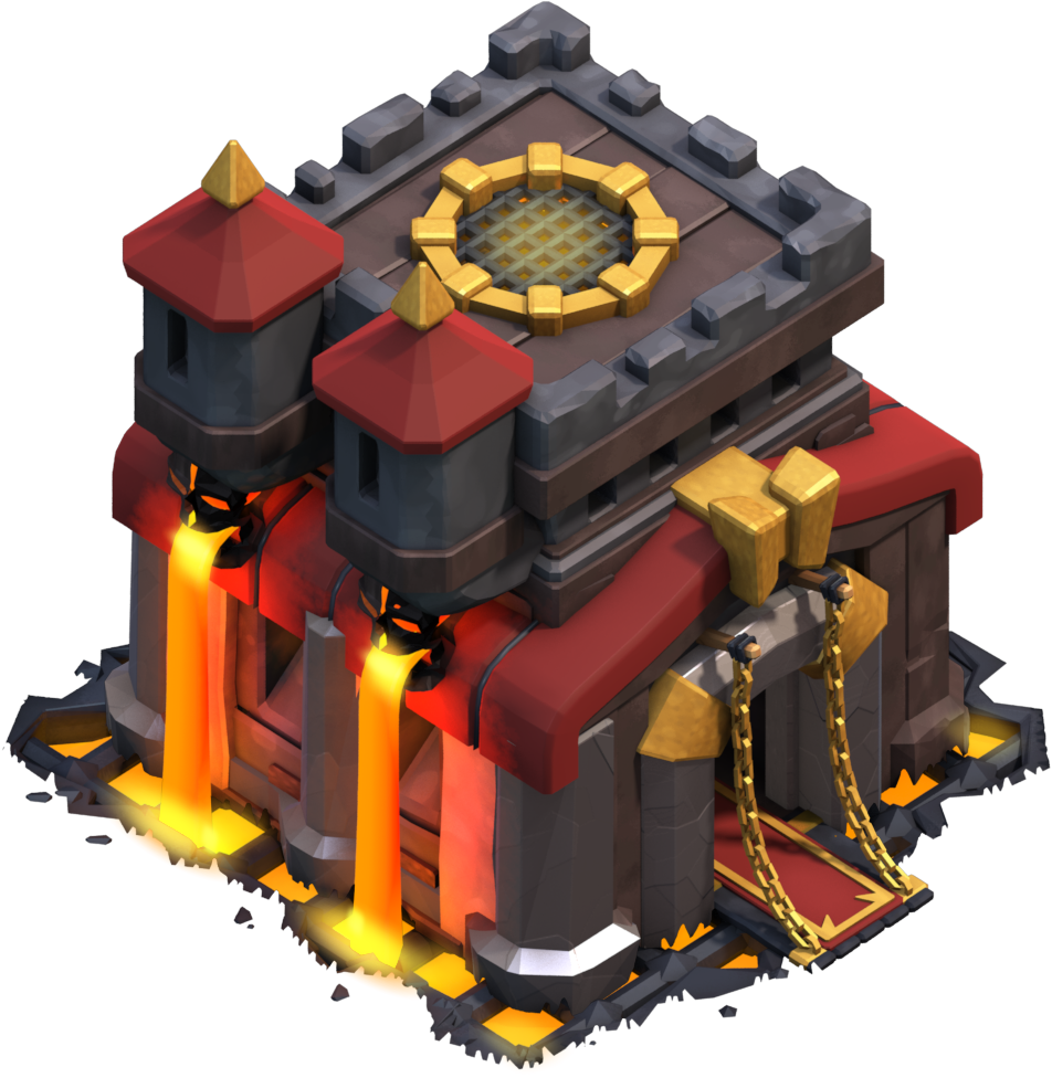 Clash Of Clans Town Hall - Clash Of Clans Rathaus Clipart (952x976), Png Download