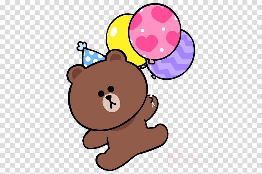 Line Friends Clipart Line Friends Clip Art - Brown Line Friend Png Transparent Png (900x600), Png Download