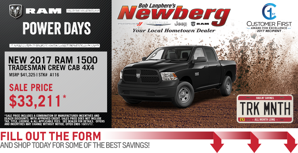 Celebrate The Truck Month At Newberg Dodge Jeep Chrysler - Ford F-series Clipart (960x493), Png Download