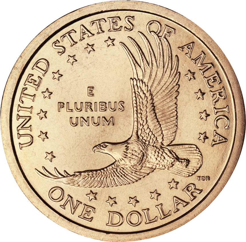 Dollar Coin Back Clipart (860x845), Png Download
