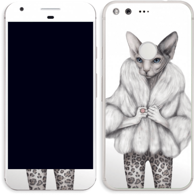 Little Miss Purr-fect Skin Pixel - Iphone Clipart (790x800), Png Download