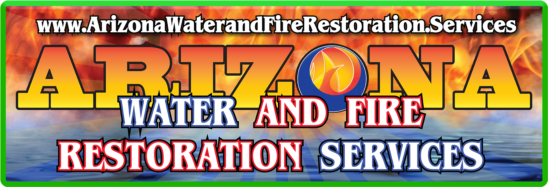 Directory Listings For Water And Fire Restoration And - Majorelle Blue Clipart (1920x720), Png Download