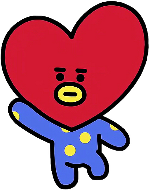 #tata #tae #taehyung #v #bts #line #friends #freetoedit - Imagenes De Bt21 Tata Clipart (516x658), Png Download