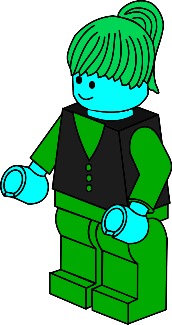 Lego Town Businesswoman - Lego Characters Vector Clip Art - Png Download (600x1131), Png Download