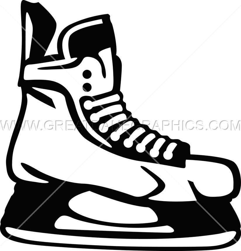 Image Transparent Library Skates Production Ready Artwork - Hockey Skate Cut Out Clipart (825x859), Png Download