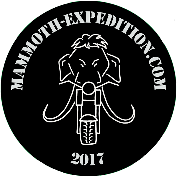Mammoth Expedition Round Logo 600 Mammoth On Motorcycle - Emblem Clipart (600x600), Png Download