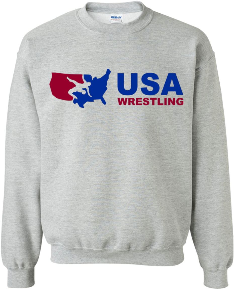 Agr Usa Wrestling Crewneck Pullover Sweatshirt - Ford Fiesta Christmas Sweater Clipart (1155x1155), Png Download