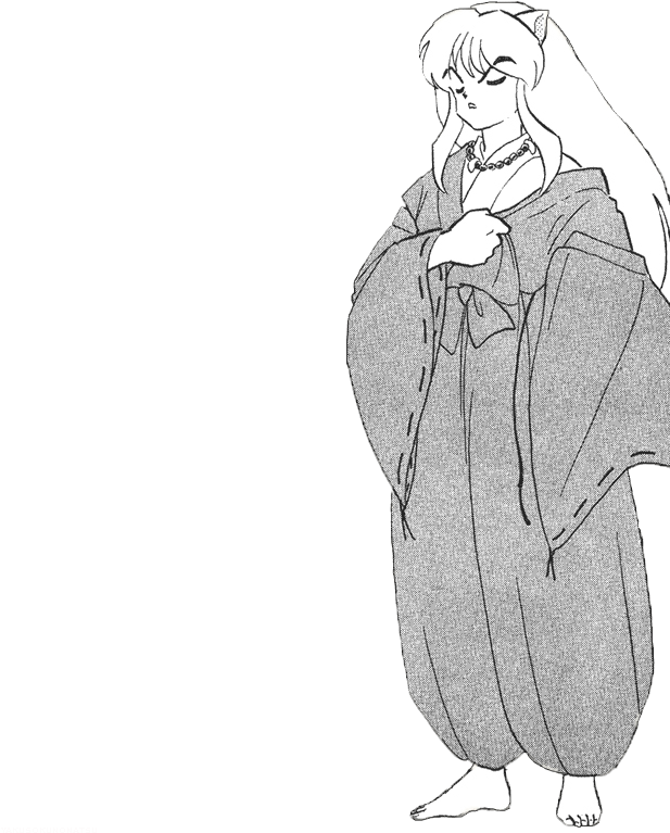 “ Transparent Inuyasha Putting On His Clothes Parts - Inuyasha Manga Transparent Clipart (618x923), Png Download