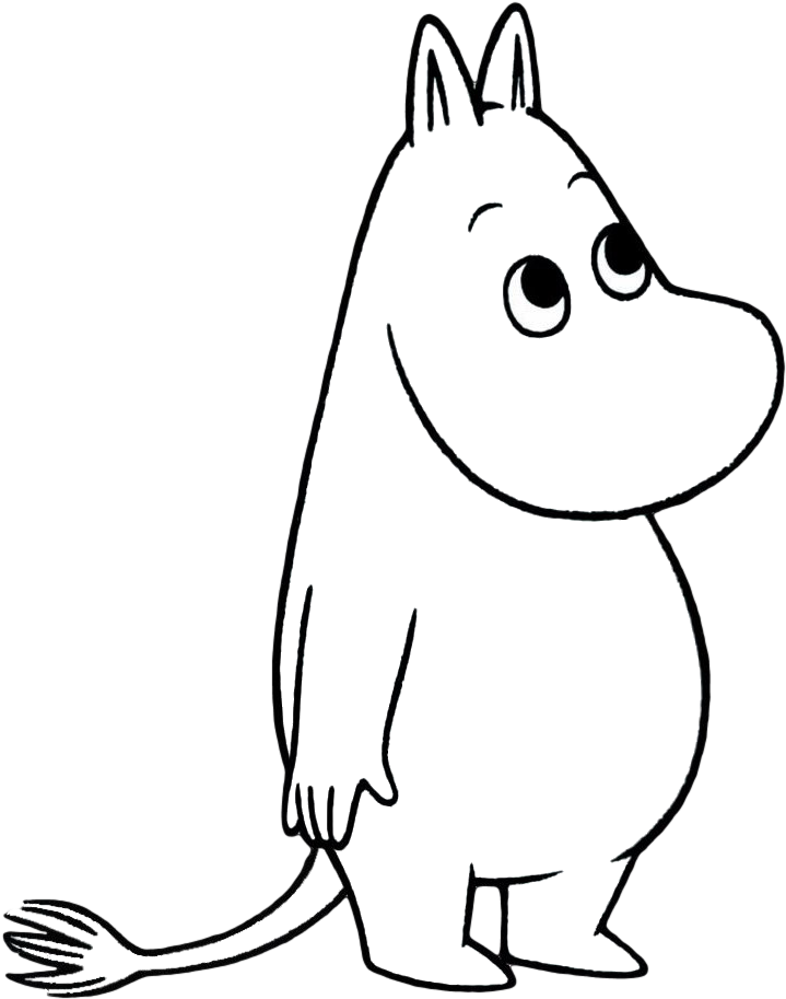 Moomin Cartoon, Bullet Drawing, Tove Jansson, Baby - Moomin Coloring Pages Clipart (1023x1023), Png Download