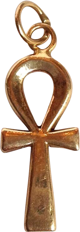 Vintage Ankh Charm, The Egyptian Hieroglyphic Character - Cross Clipart (745x745), Png Download